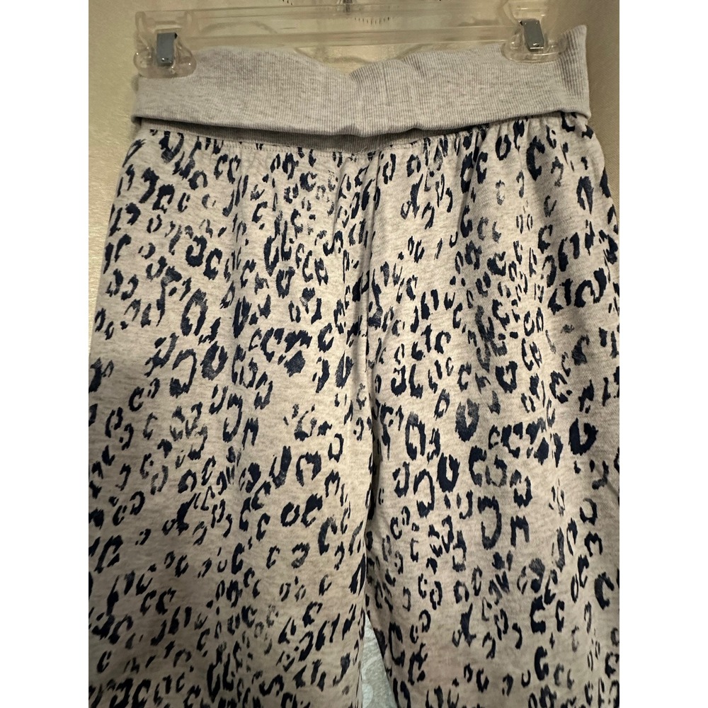 Hippie Rose Womens Leopard Print Jogger Sweatpants Gray Blue Animal Print NWT-L - Picture 3 of 6